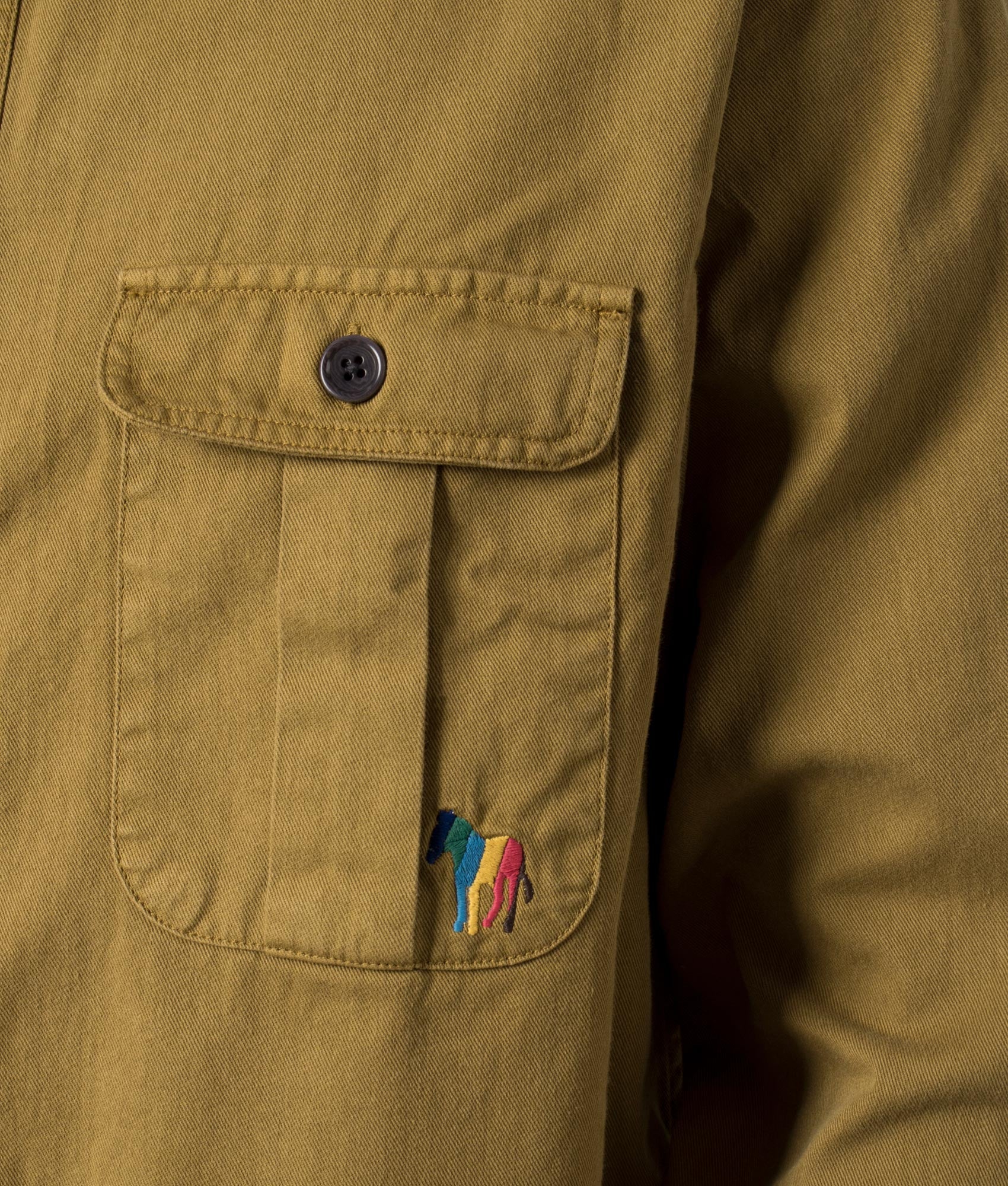 Relaxed-Fit-Broad-Stripe-Zebra-Logo-Shirt-Khaki-PS-Paul-Smith-EQVVS