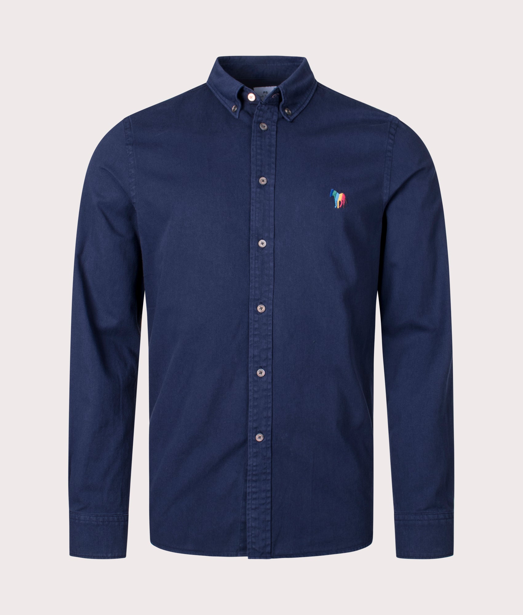 Button-Down-Broad-Stripe-Zebra-Motif-Shirt-Navy-EQVVS