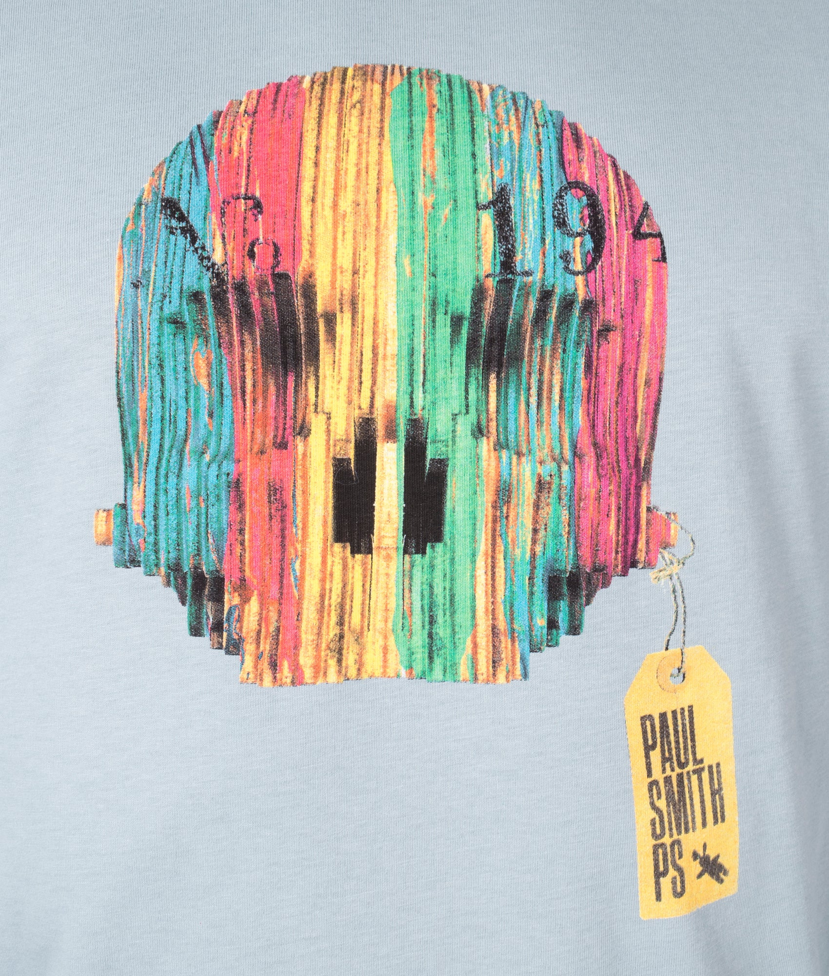 Wooden-Skull-T-Shirt-Greyish-Blue-PS-Paul-Smith-EQVVS