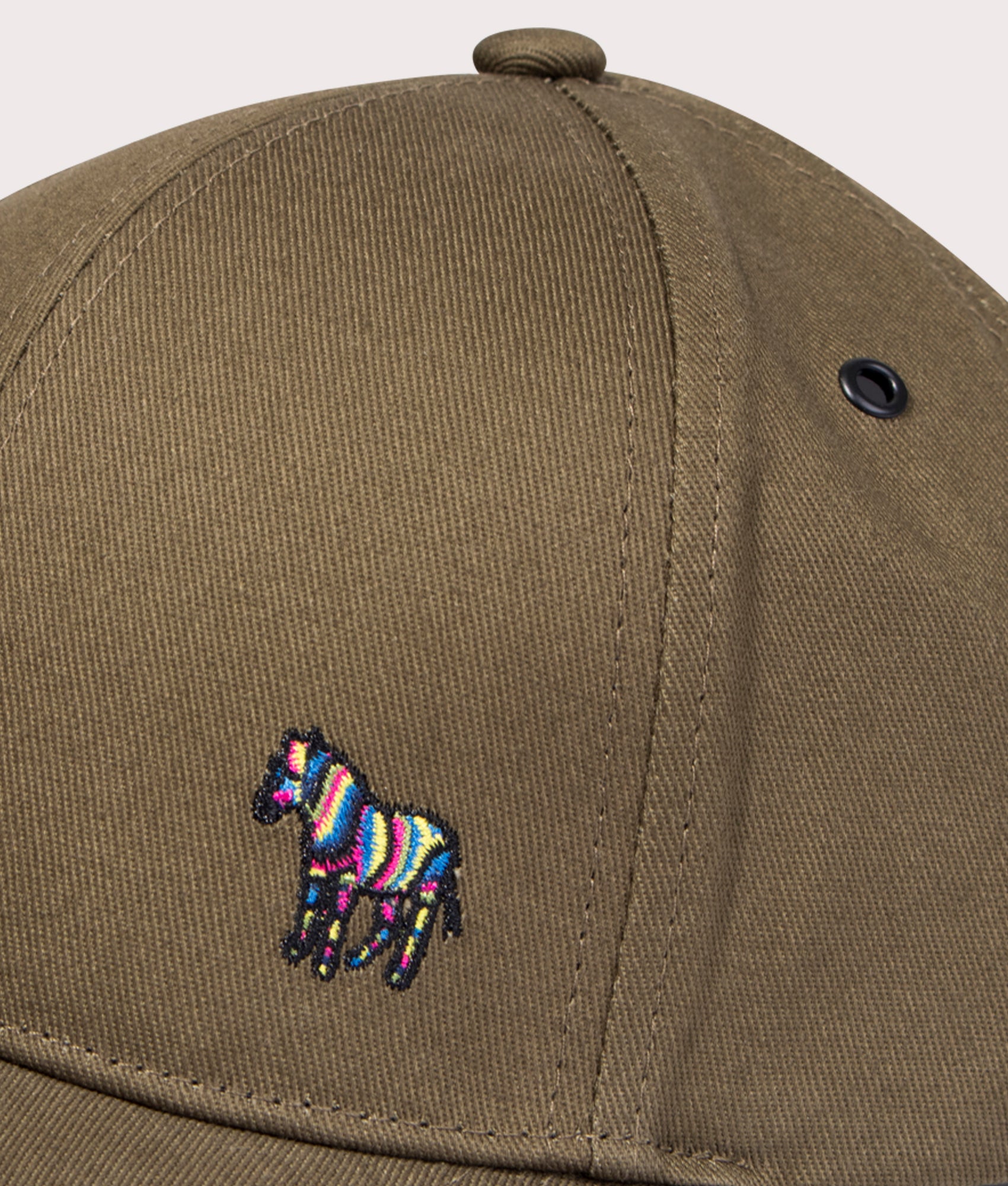 Sports-Stripe-Zebra-Logo-Cap-Military-Green-PS-Paul-Smith-EQVVS