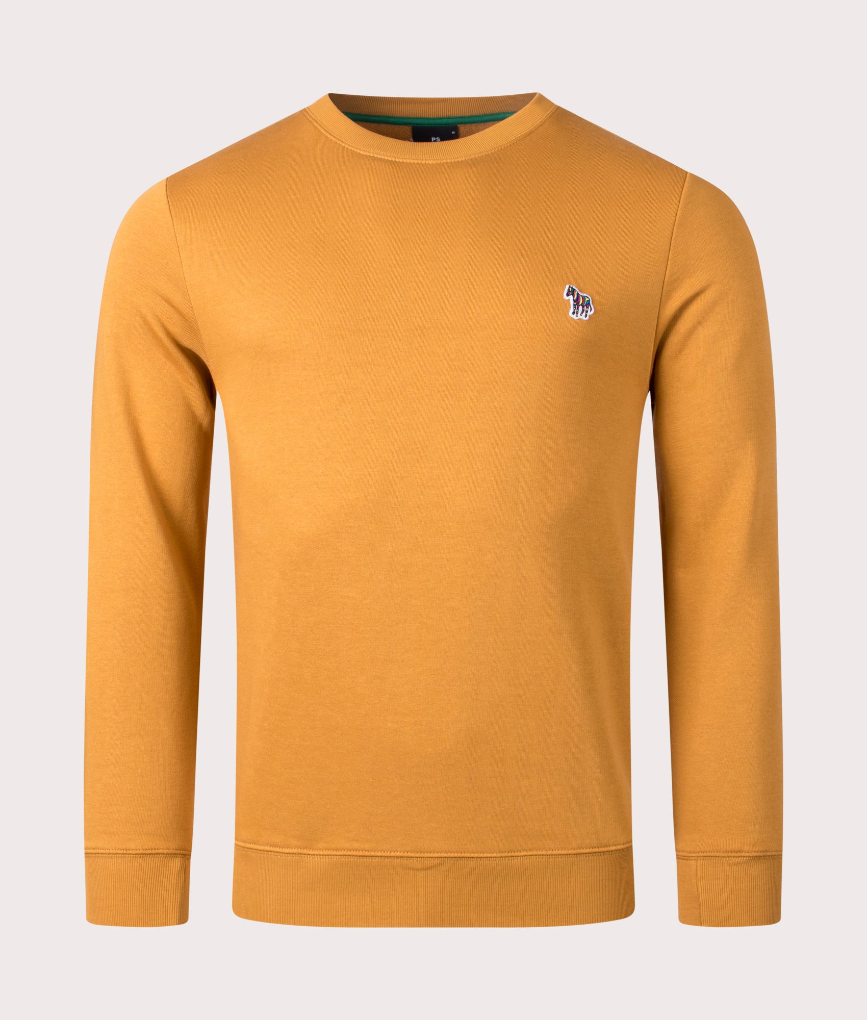 Zebra-Logo-Sweatshirt-Ochre-Yellow-PS-Paul-Smith-EQVVS