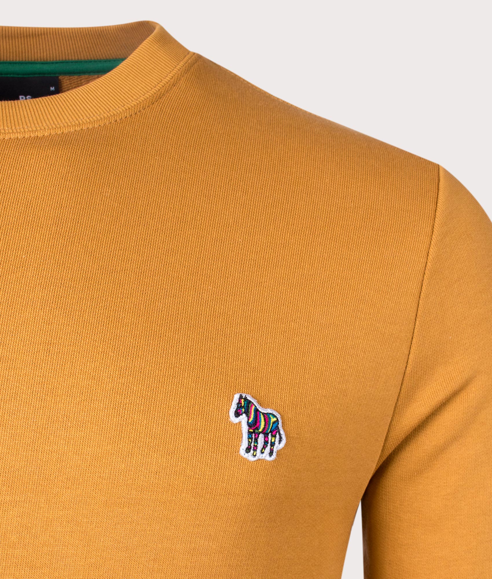 Zebra-Logo-Sweatshirt-Ochre-Yellow-PS-Paul-Smith-EQVVS