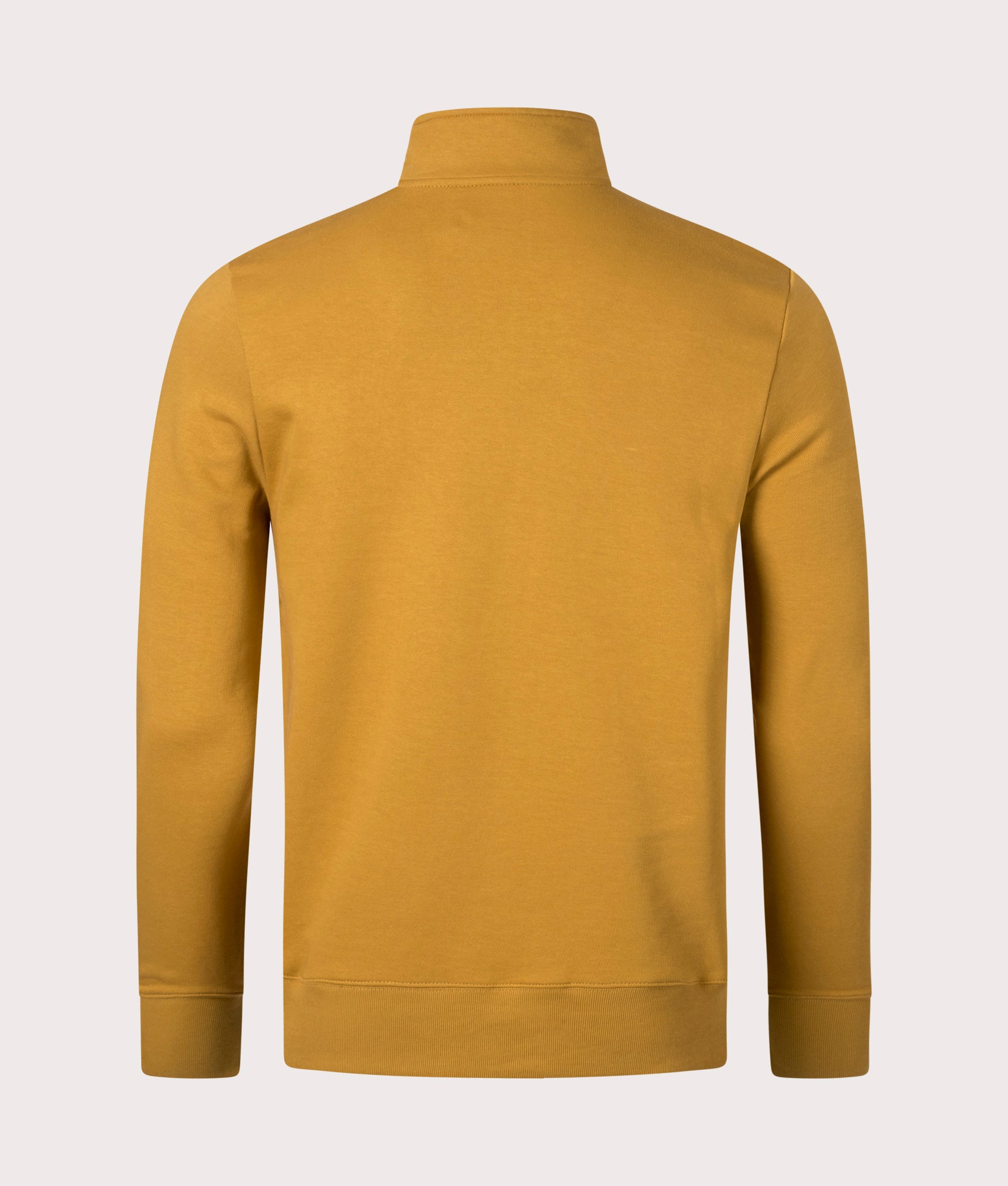 Quarter-Zip-Zebra-Motif-Sweatshirt-Ochre-Yellow-PS-Paul-Smith-EQVVS