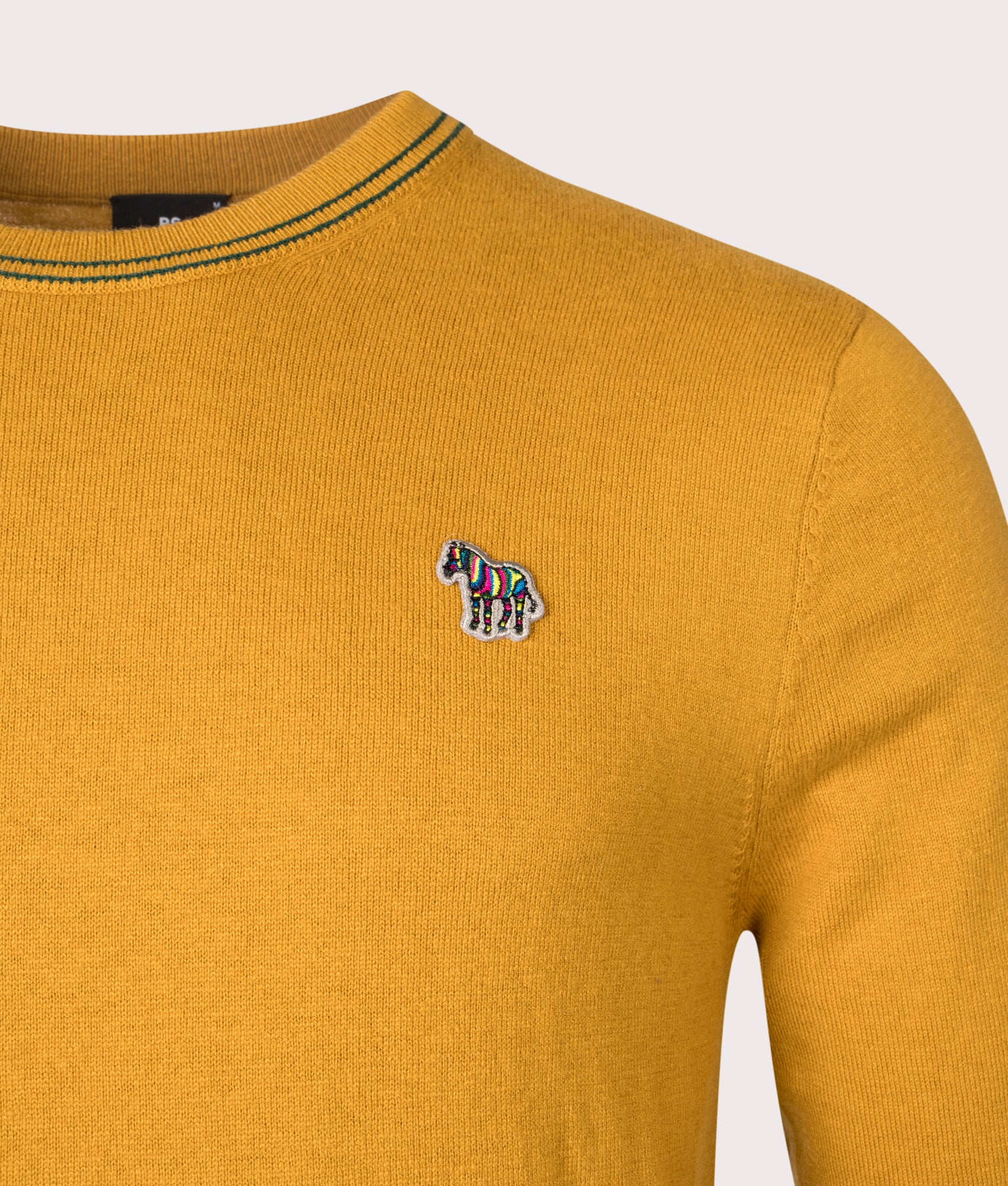 Twin-Stripe-Zebra-Logo-Jumper-Ochre-Yellow-PS-Paul-Smith-EQVVS