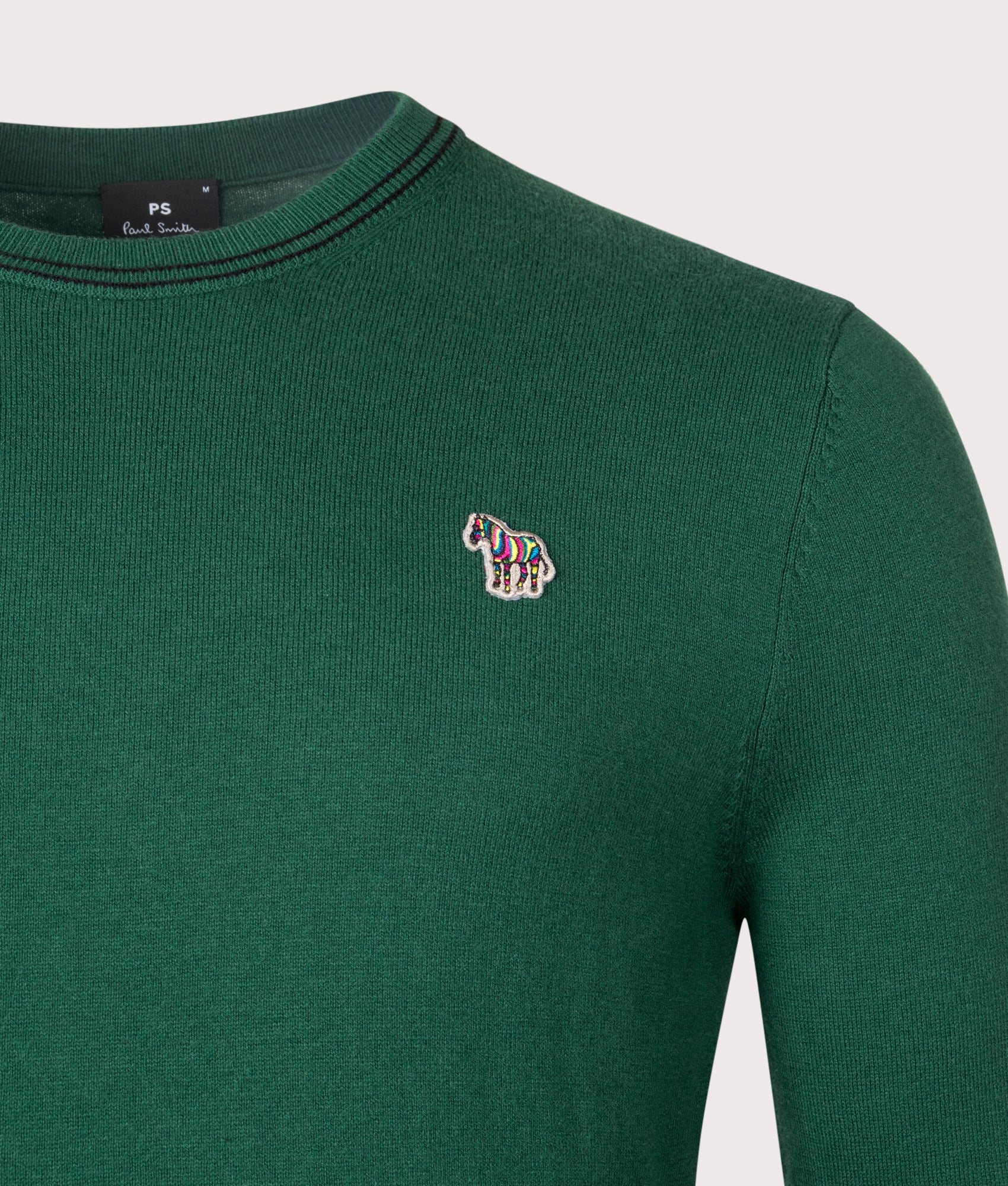 Twin-Stripe-Zebra-Logo-Jumper-Bottle-Green-PS-Paul-Smith-EQVVS