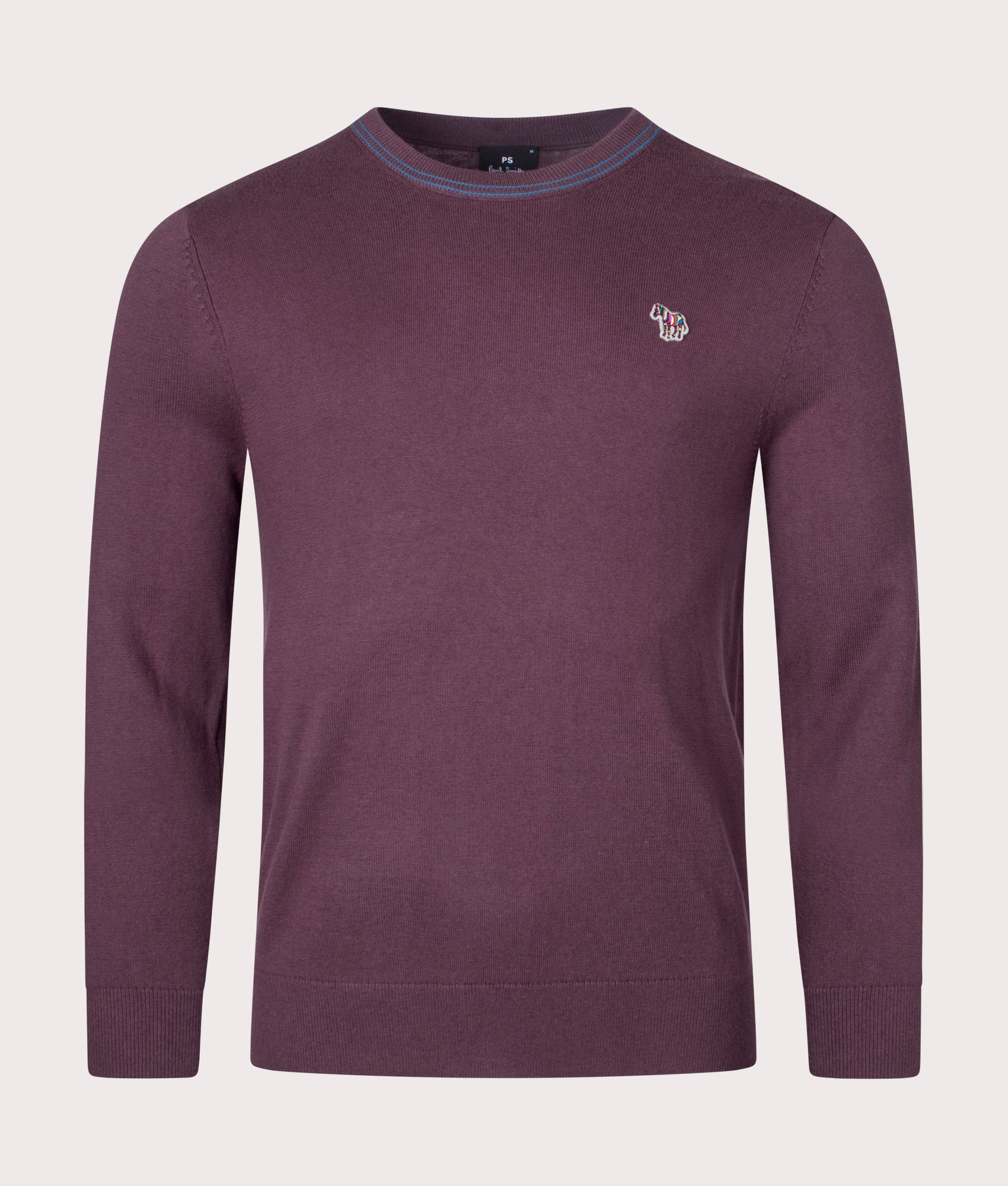 Twin-Stripe-Zebra-Logo-Jumper-Light-Purple-PS-Paul-Smith-EQVVS