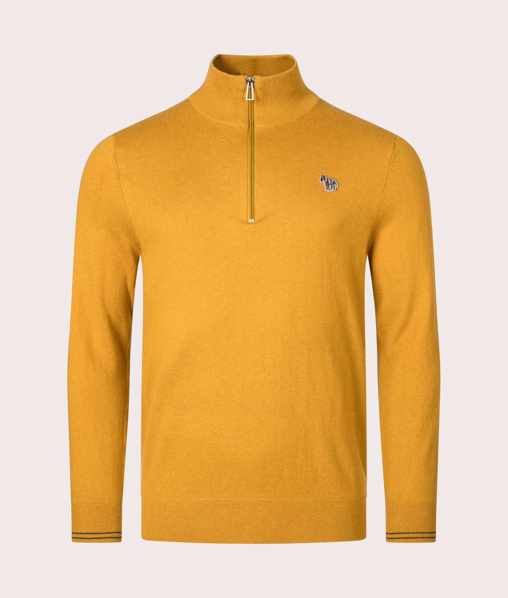 Quarter-Zip-Zebra-Bad-Ochre-Sweatshirt-PS-Paul-Smith-EQVVS