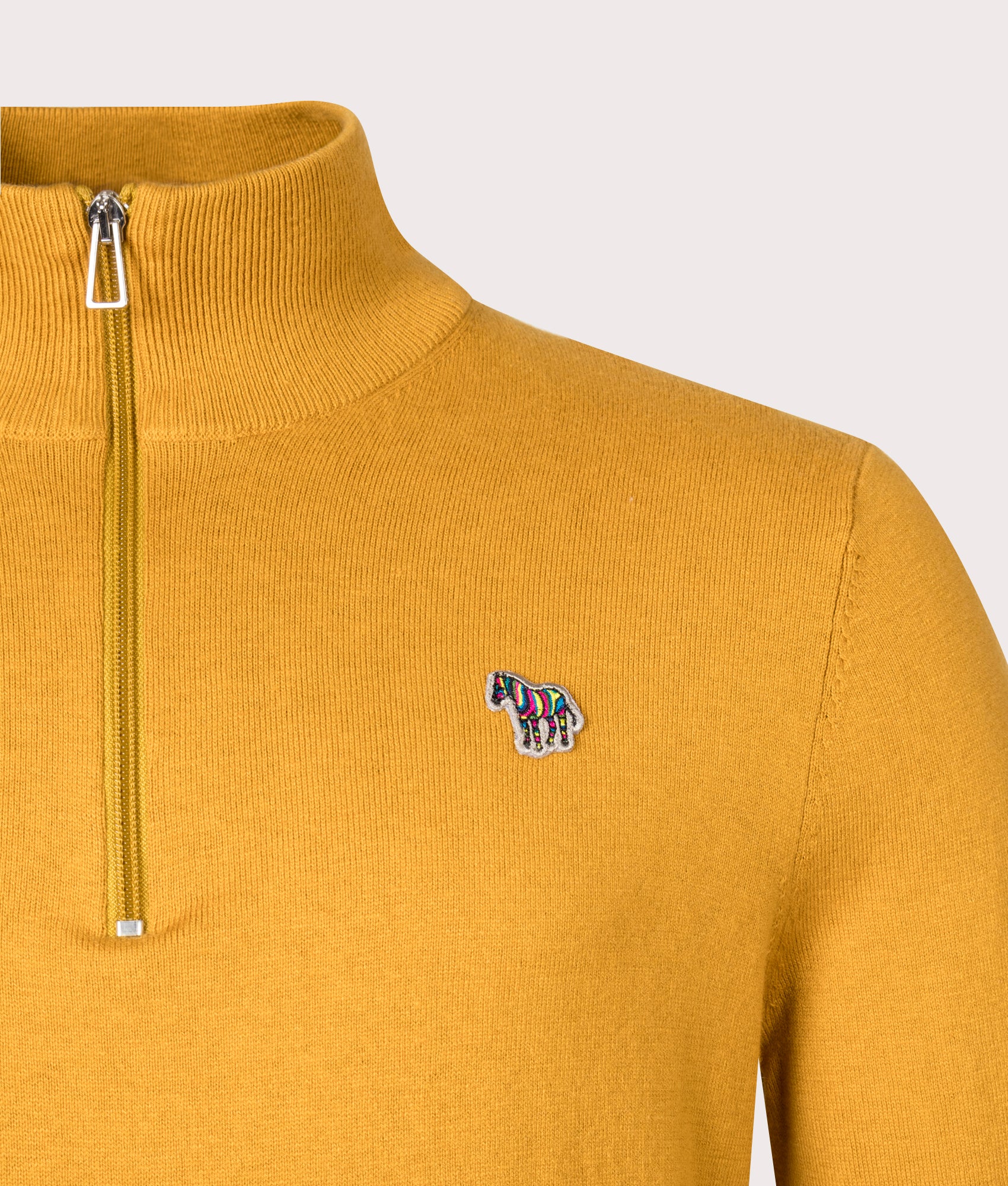 Quarter-Zip-Zebra-Bad-Ochre-Sweatshirt-PS-Paul-Smith-EQVVS