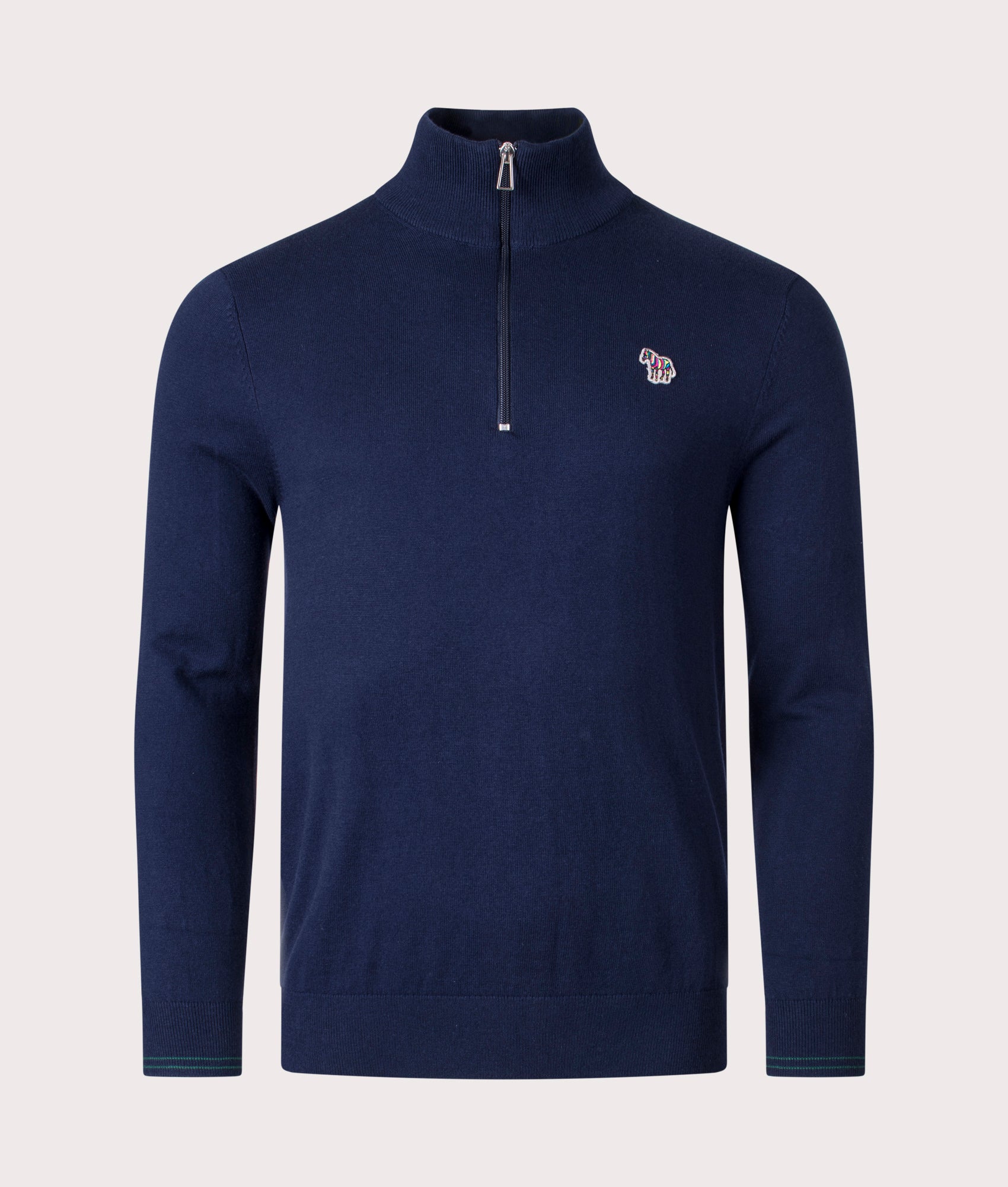 Quarter-Zip-Zebra-Bad-Very-Dark-Navy-Sweatshirt-PS-Paul-Smith-EQVVS