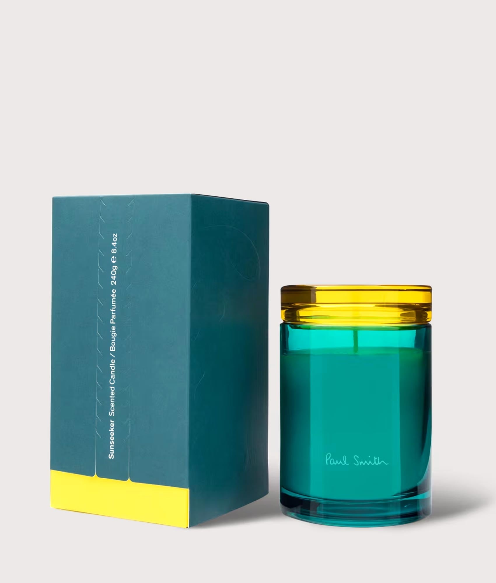 PS Paul Smith Sunseeker Candle at EQVVS Menswear. Product and box shot.