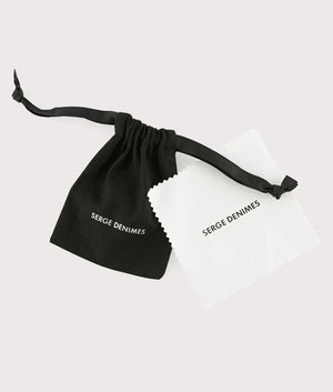 Serge DeNimes, Silver 4 Symbols Ring, Eqvvs Menswear, packaging shot