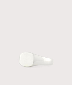Serge DeNimes, Silver Signet Ring, Eqvvs Menswear, side shot angle