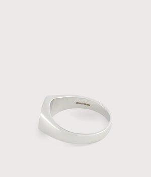 Serge DeNimes, Silver Signet Ring, Eqvvs Menswear, high angle shot