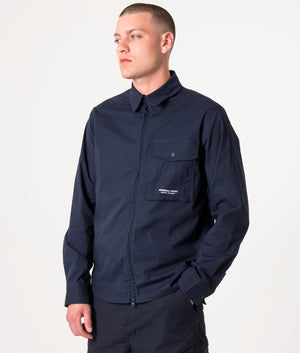 Zip-Through-Gaberdine-Overshirt-Navy-Marshall-Artist-EQVVS