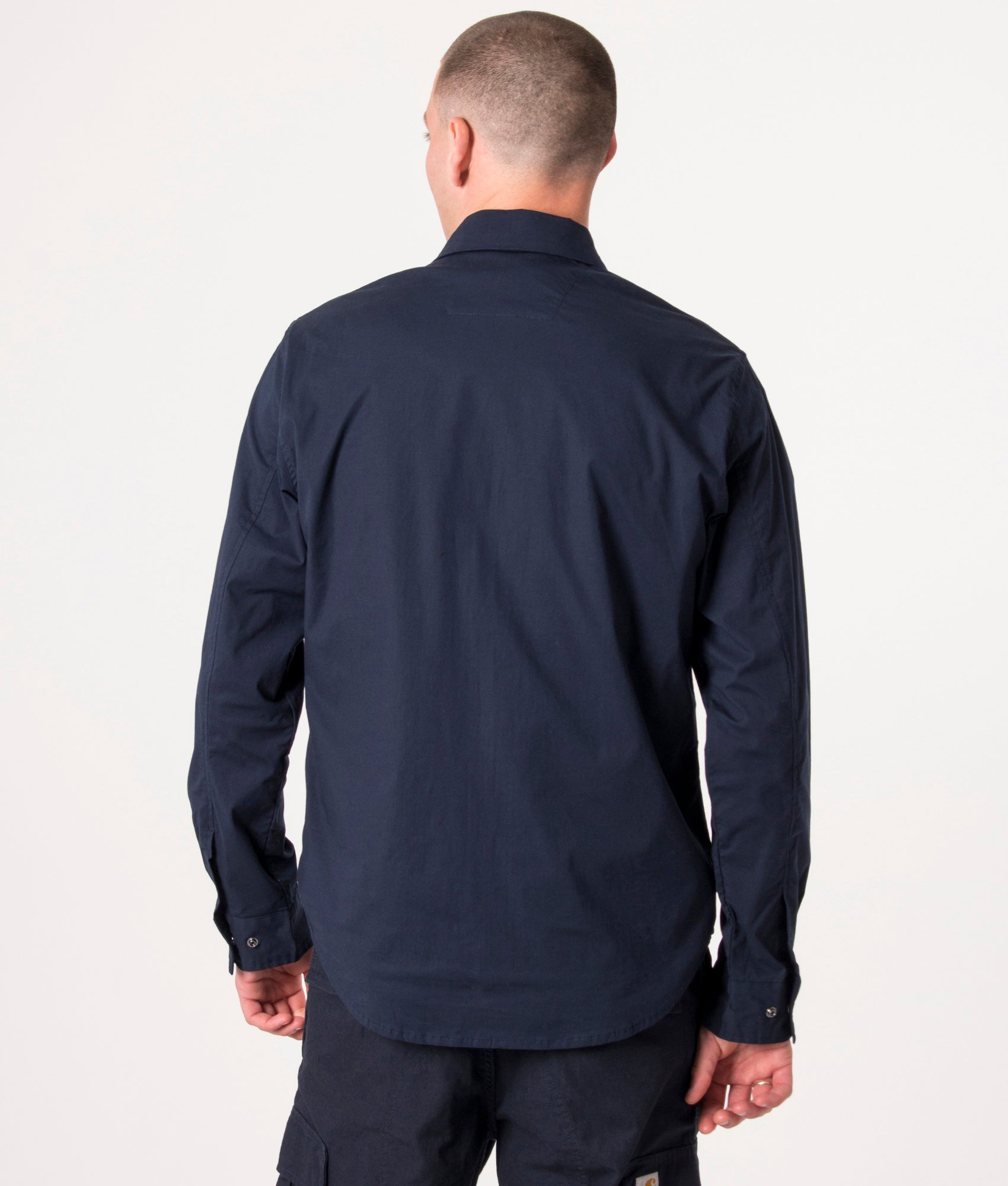 Zip-Through-Gaberdine-Overshirt-Navy-Marshall-Artist-EQVVS