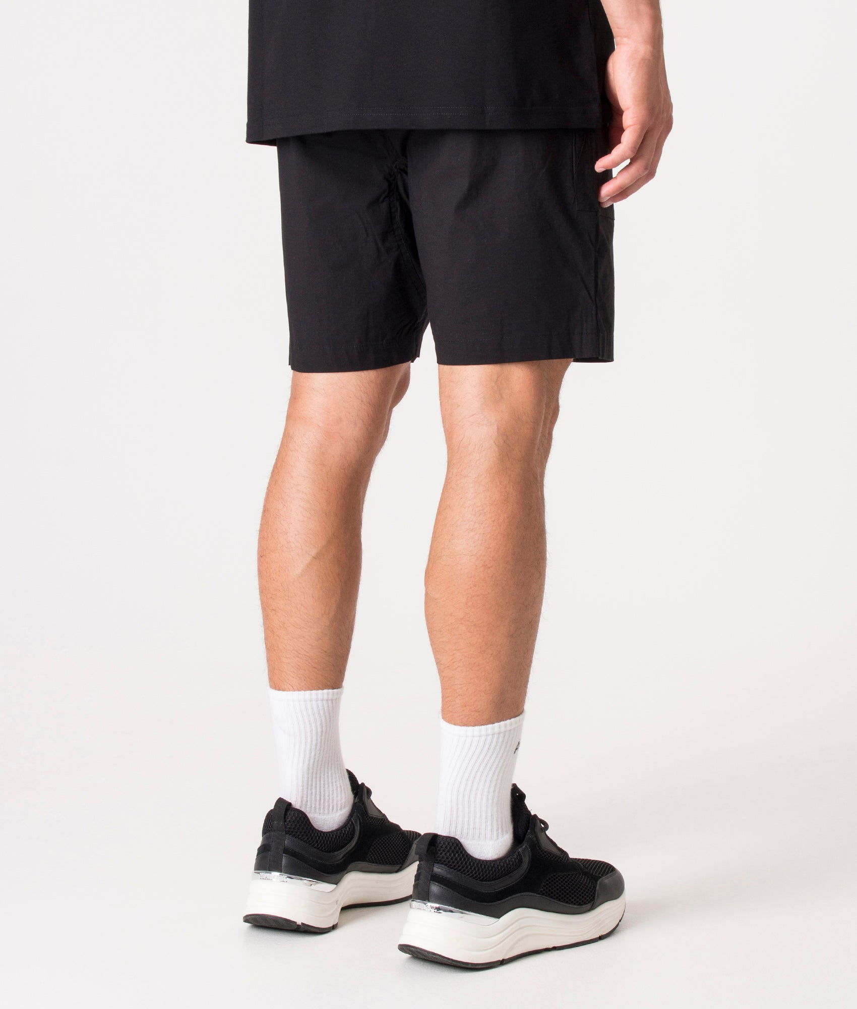 Regular-Fit-Gaberdine-Shorts-Black-Marshall-Artist-EQVVS