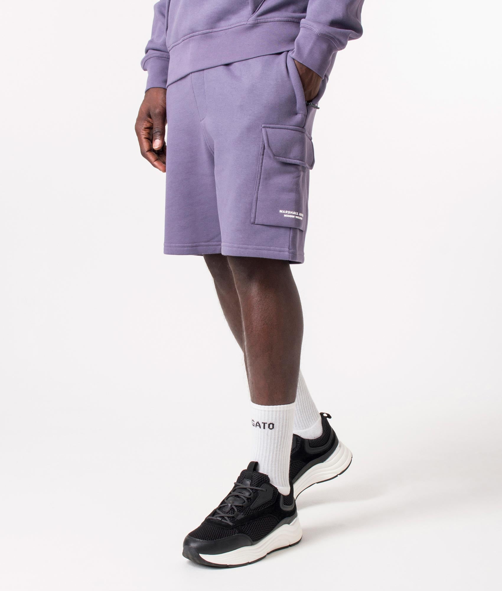 Regular-Fit-Siren-Cargo-Sweat-Shorts-Heather-Marshall-Artist-EQVVS