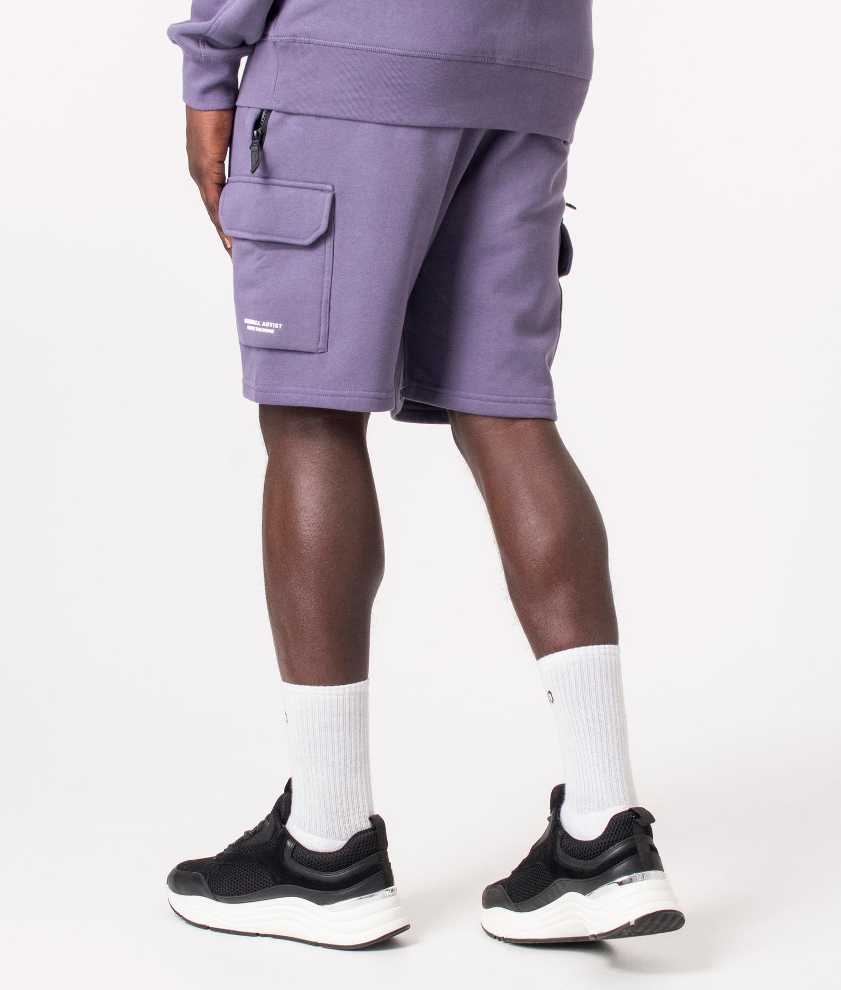 Regular-Fit-Siren-Cargo-Sweat-Shorts-Heather-Marshall-Artist-EQVVS