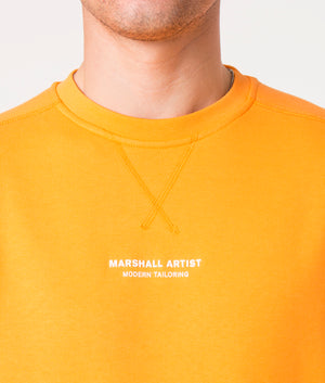 Siren-Crew-Neck-Sweatshirt-Lumo-Orange-Marshall-Artist-EQVVS 