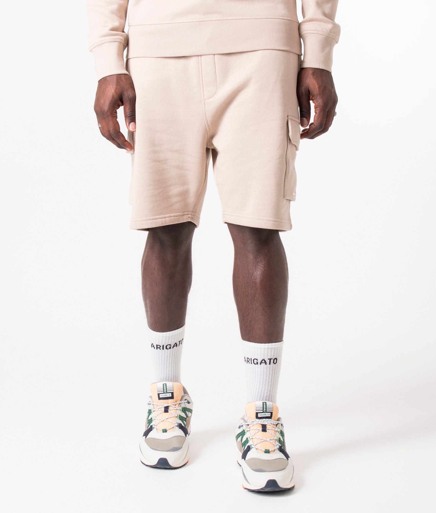 Regular-Fit-Siren-Cargo-Sweat-Shorts-Sandstone-Marshall-Artist-EQVVS