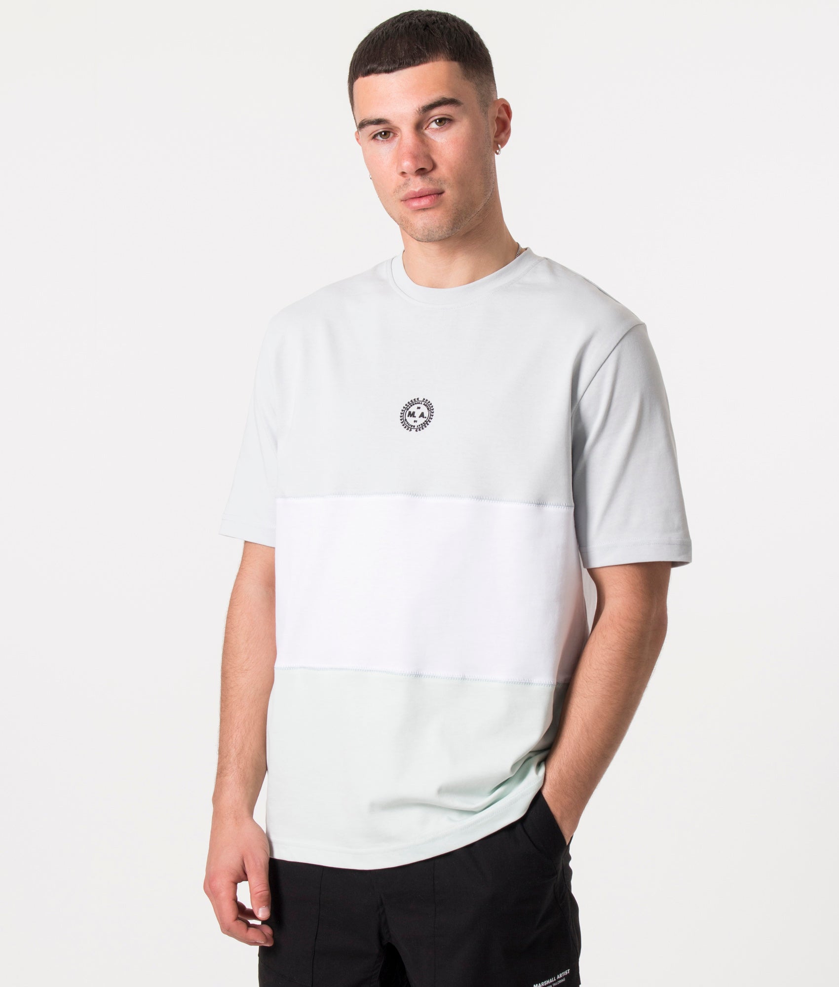 Colourblock-Porta-T-Shirt-Dolphin-Grey-Marshall-Artist-EQVVS