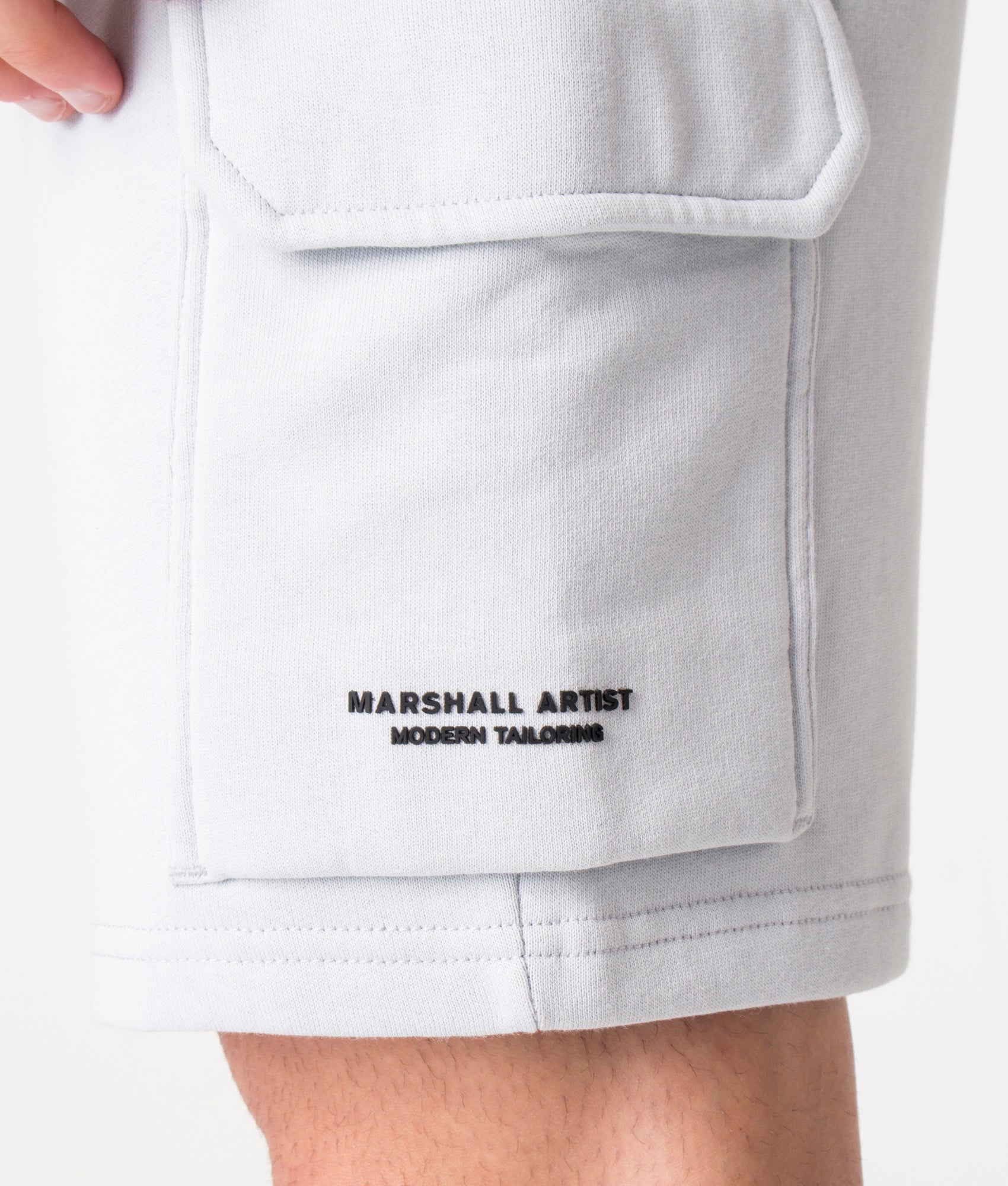 Regular-Fit-Siren-Cargo-Sweat-Shorts-Dolphin-Grey-Marshall-Artist-EQVVS