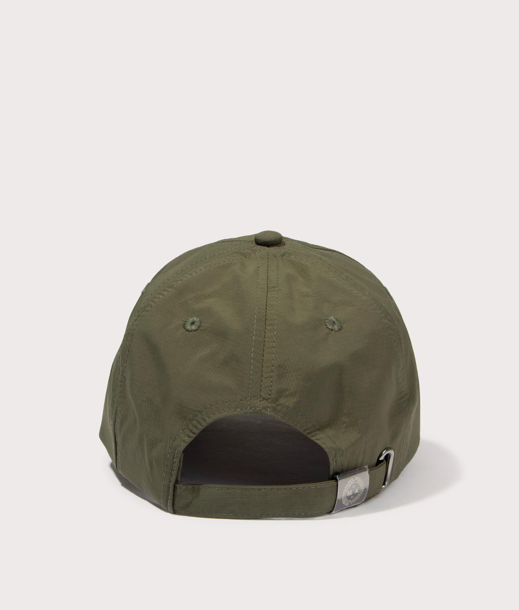 Siren Nylon Ripstop Cap in Khaki by Marshall Artist. EQVVS Back Angle Shot.