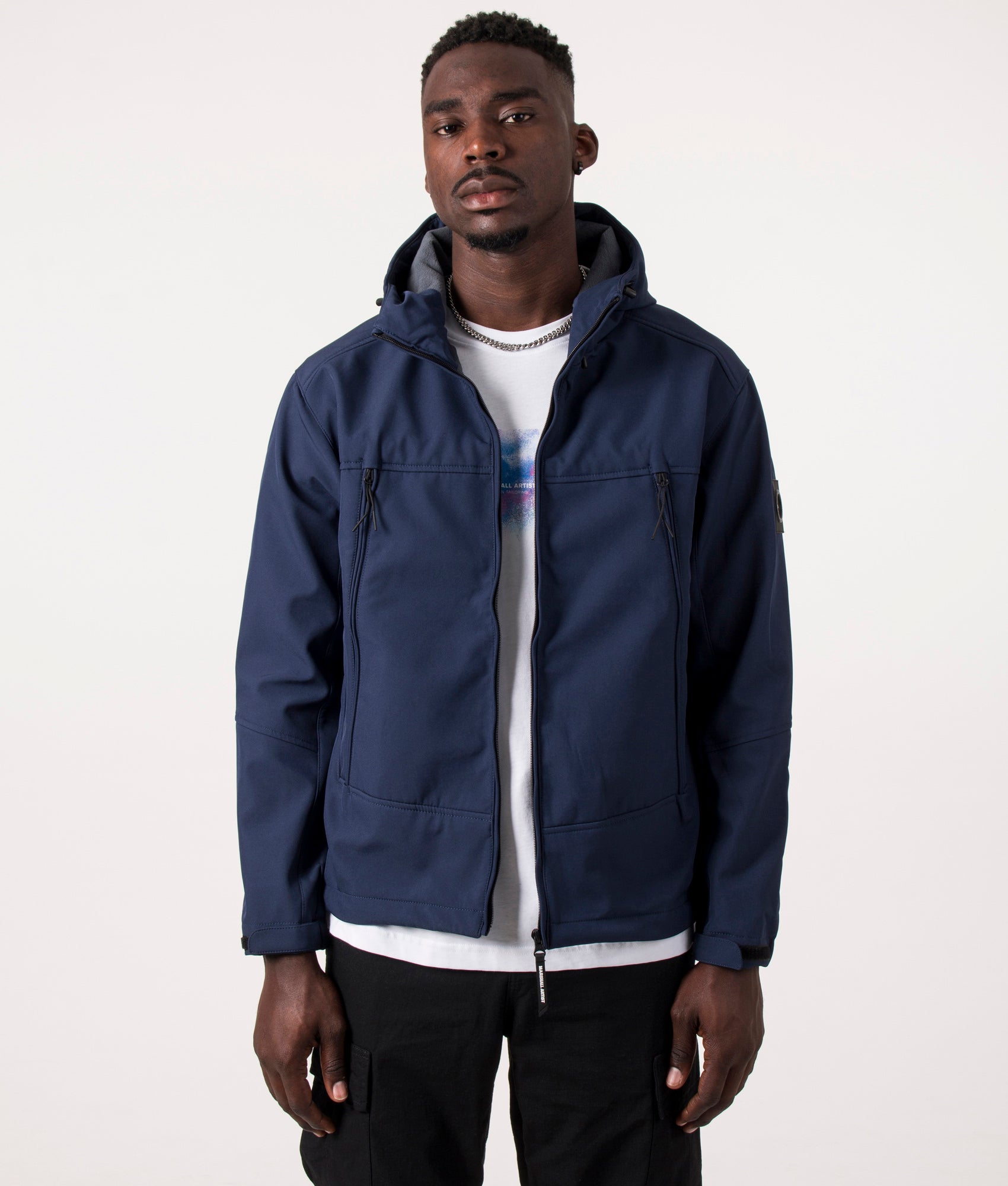 Softshell-Jacket-French-Navy-Marshall-Artist-EQVVS