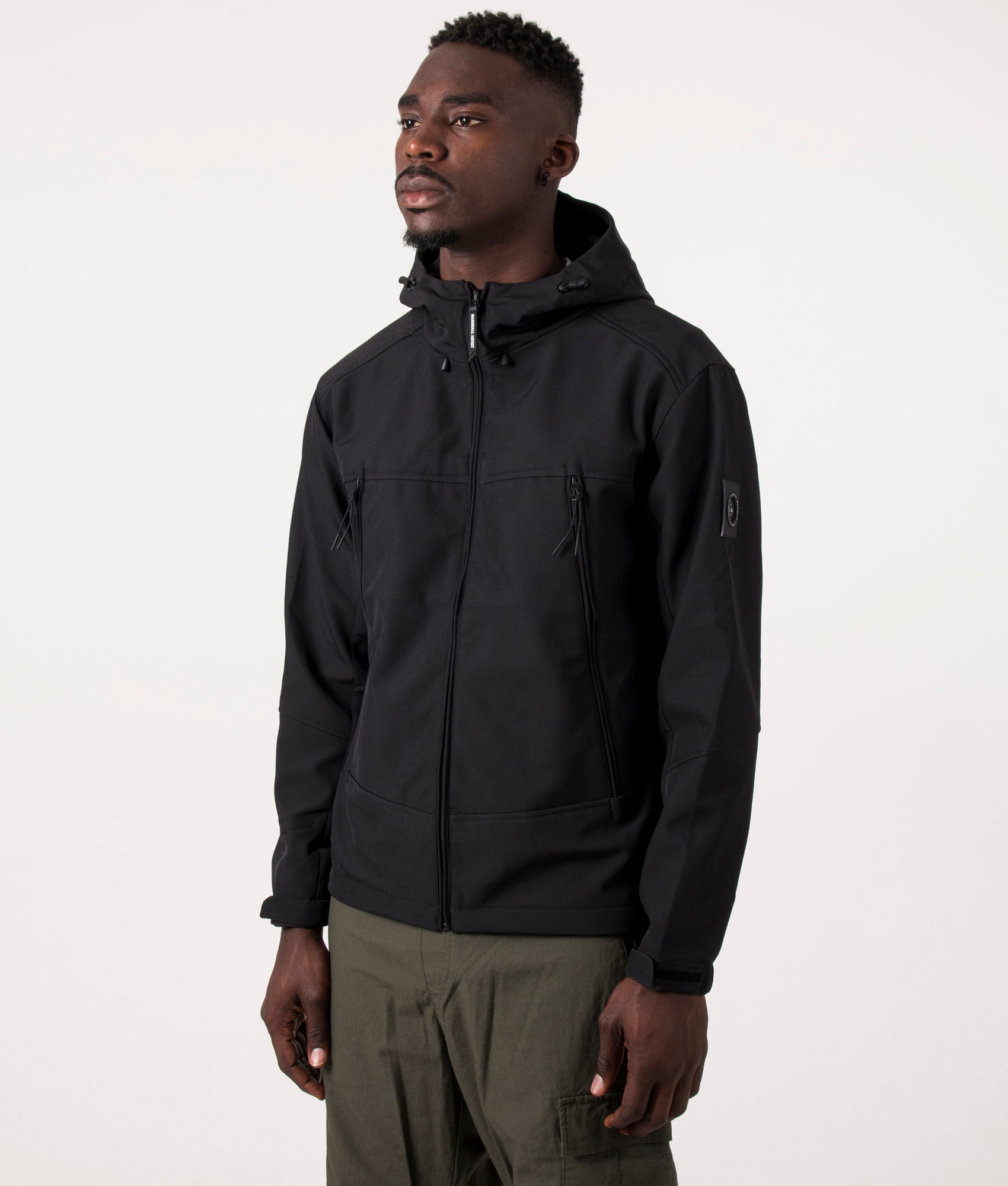 Softshell-Jacket-Black-Marshall-Artist-EQVVS