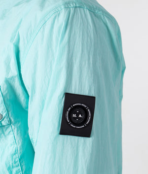 Krinkle-Nylon-Pocket-Overshirt-Cyan-Marshall-Artist-EQVVS