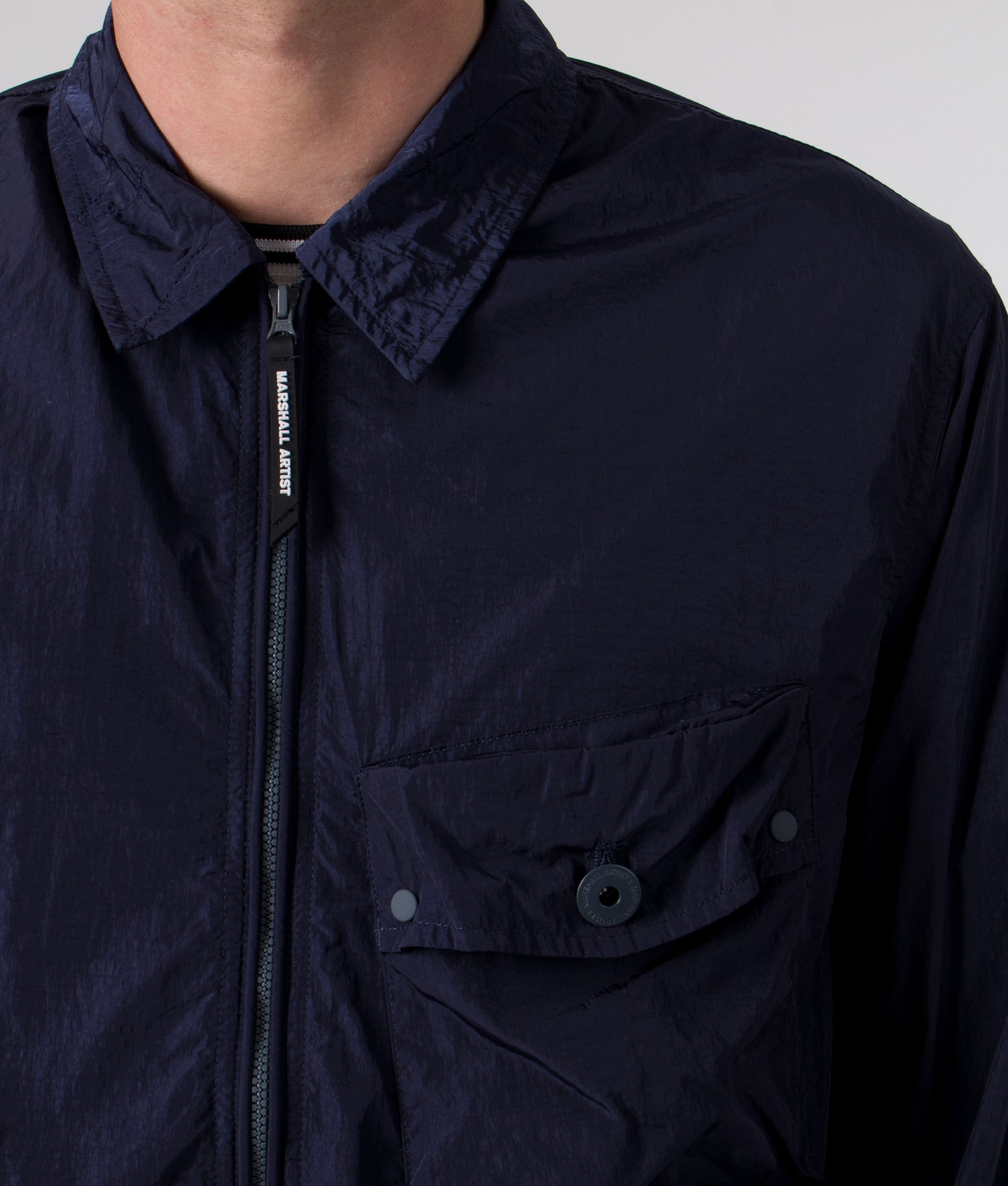 Krinkle-Nylon-Pocket-Overshirt-Navy-Marshall-Artist-EQVVS
