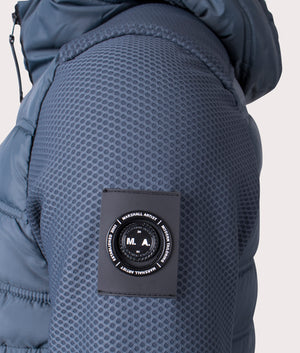 Hybrid-Softshell-Jacket-Slate-Blue-Marshall-Artist-EQVVS-Detail-Image