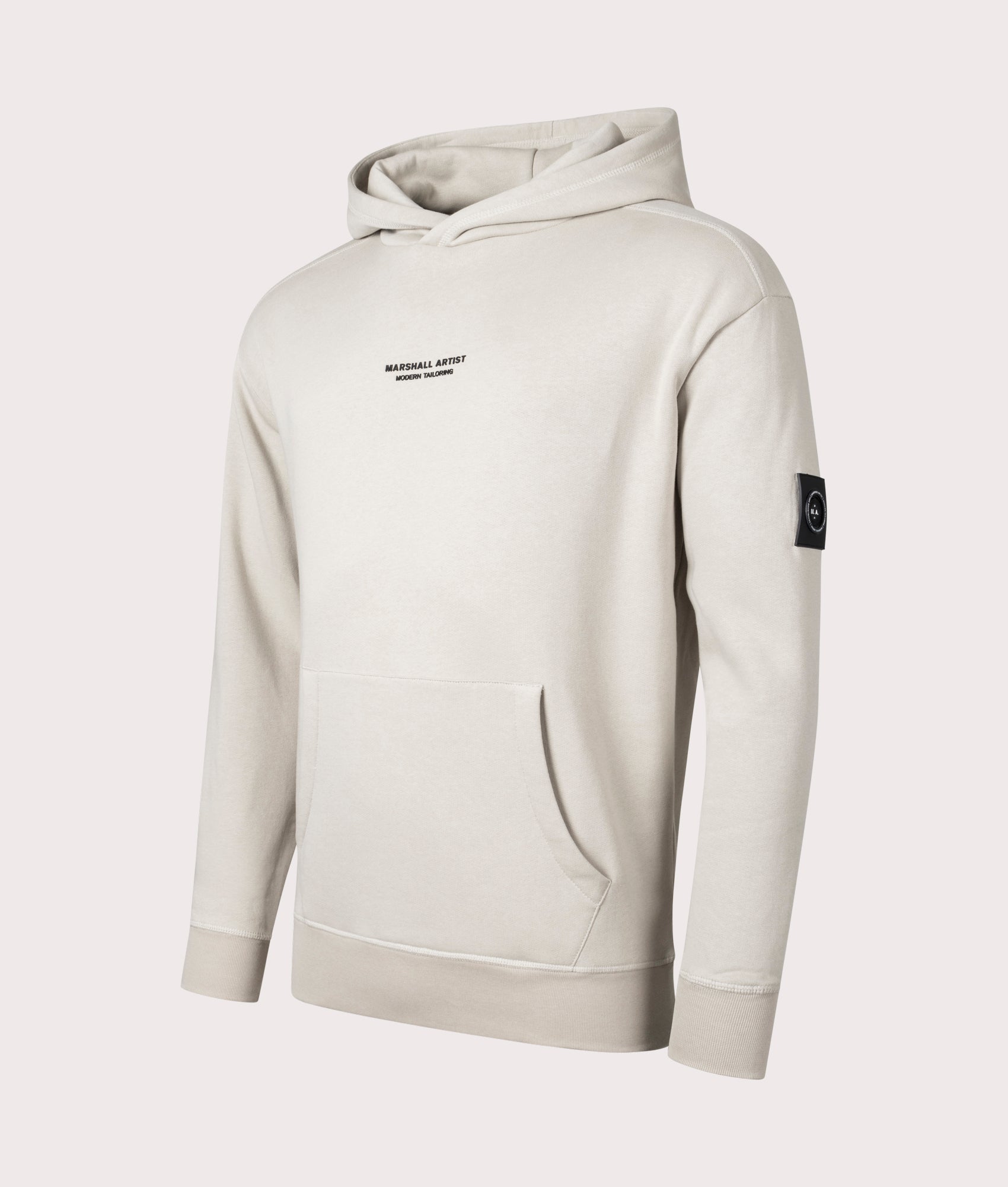 Relaxed-Fit-Siren-Overhead-Hoodie-Stone-Marshall-Artist-EQVVS-Side-Image