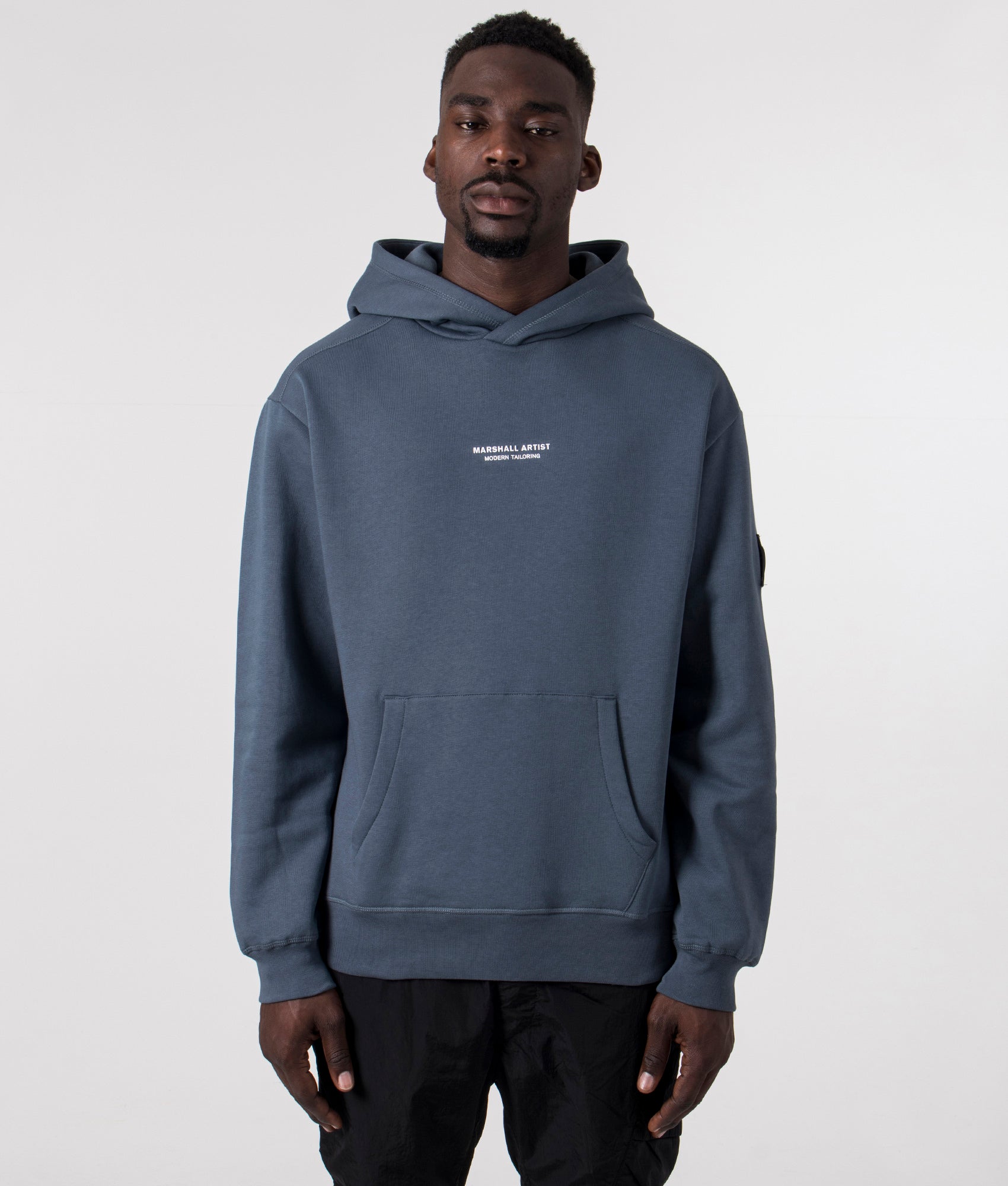 Relaxed-Fit-Siren-Overhead-Hoodie-Slate-Blue-Marshall-Artist-EQVVS