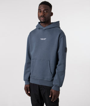 Relaxed-Fit-Siren-Overhead-Hoodie-Slate-Blue-Marshall-Artist-EQVVS