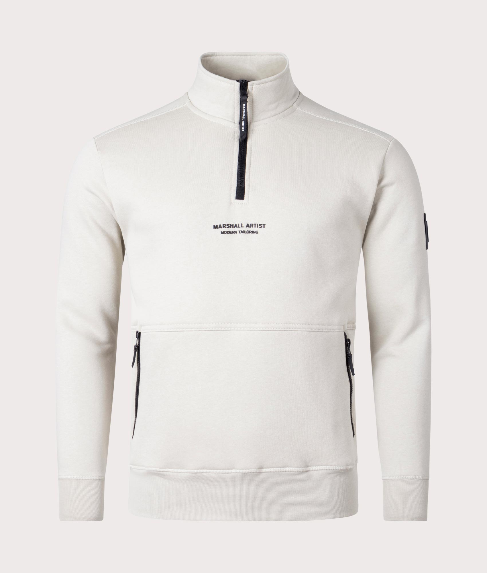 Quarter-Zip-Siren-Sweatshirt-Stone-Marshall-Artist-EQVVS
