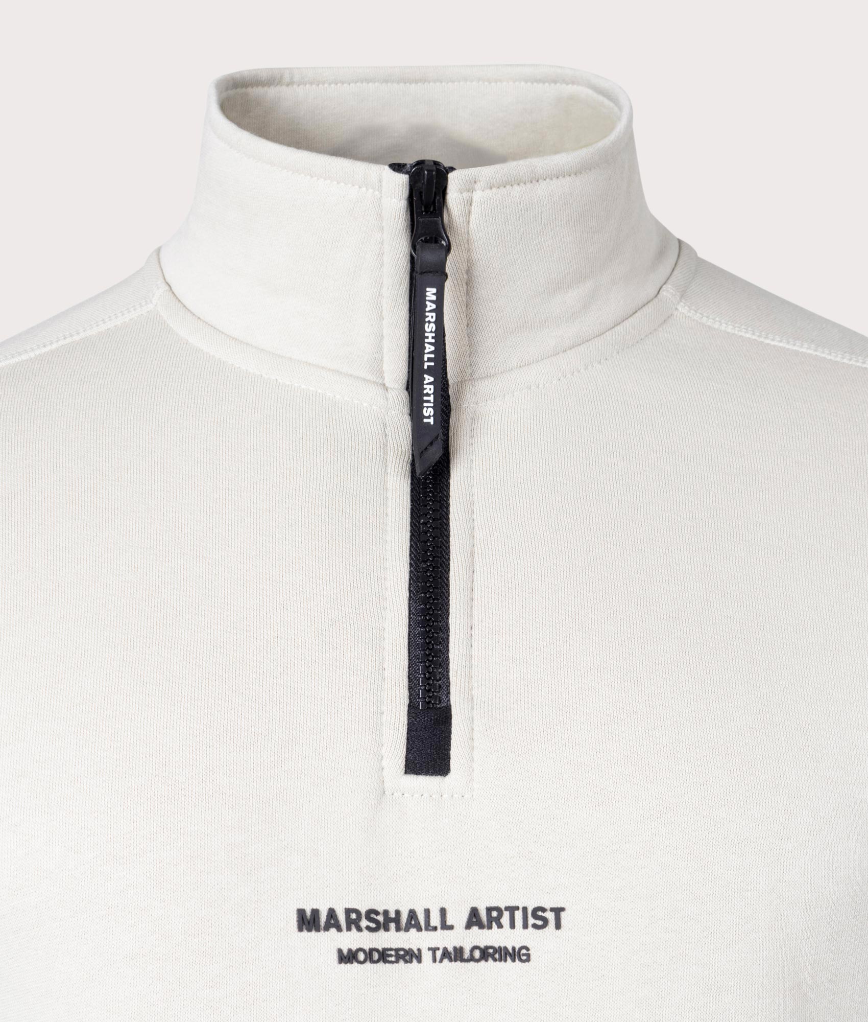 Quarter-Zip-Siren-Sweatshirt-Stone-Marshall-Artist-EQVVS