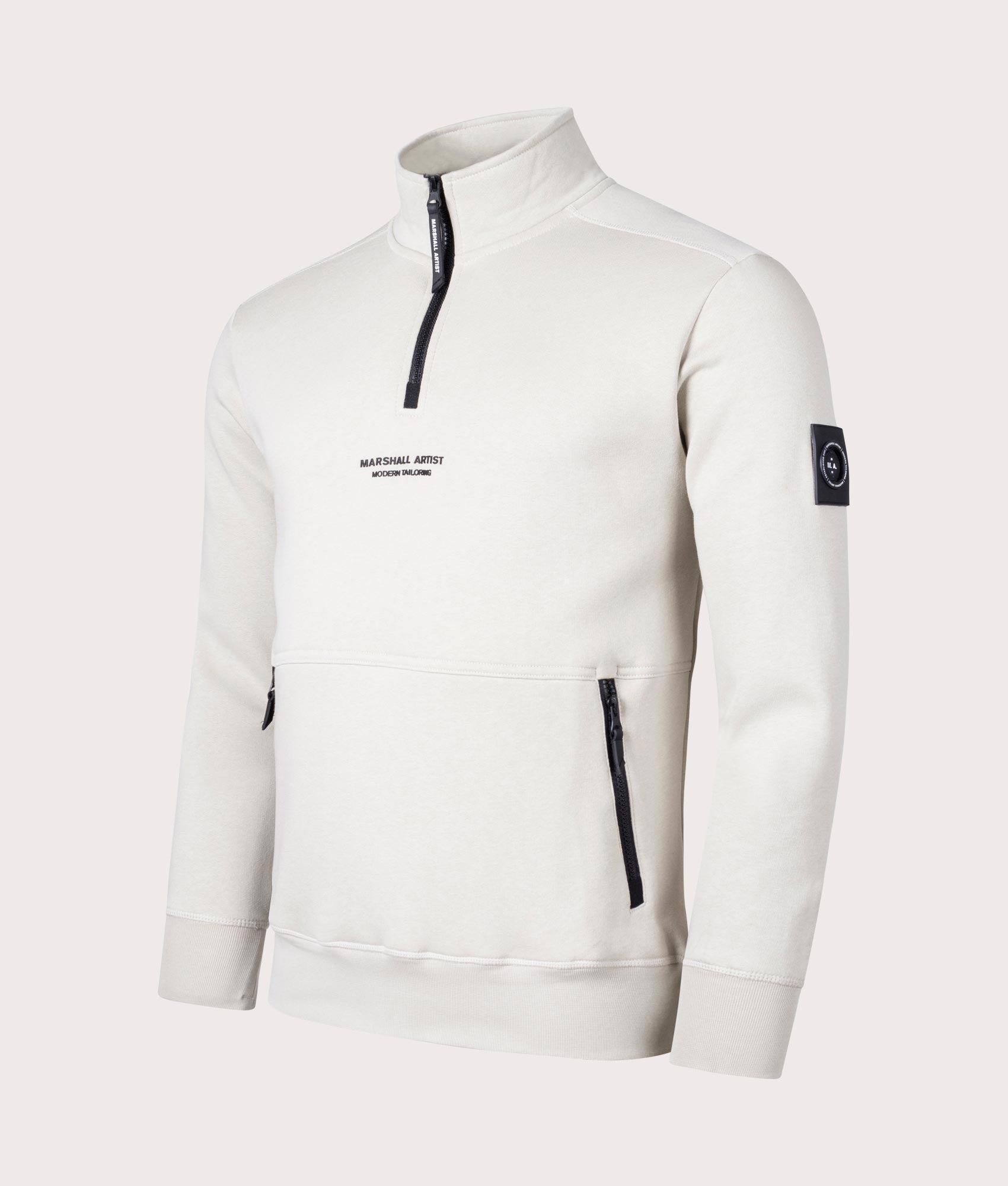 Quarter-Zip-Siren-Sweatshirt-Stone-Marshall-Artist-EQVVS