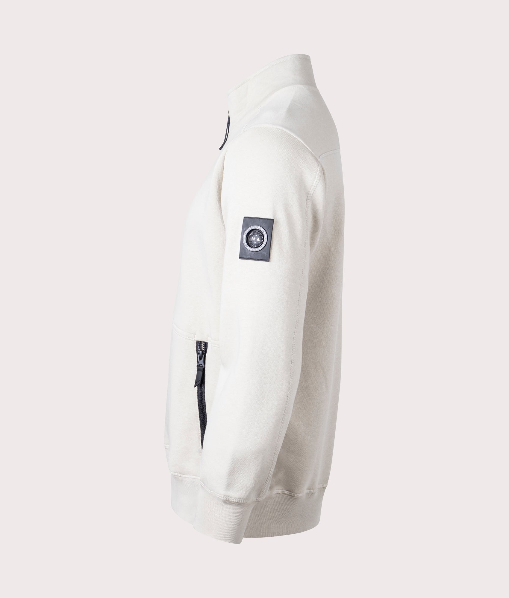 Quarter-Zip-Siren-Sweatshirt-Stone-Marshall-Artist-EQVVS