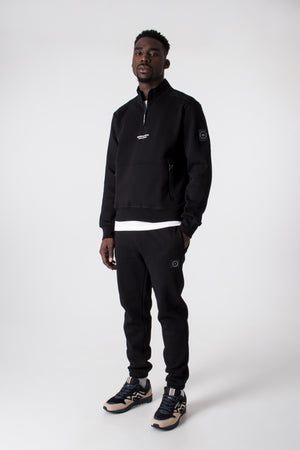 Siren-Quarter-Zip-Sweatshirt-Black-Marhsall-Artist-EQVVS-Full-outfit-Image
