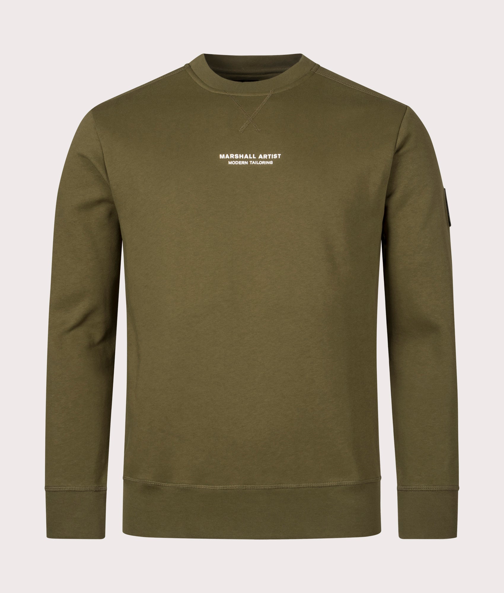 Relaxed-Fit-Siren-Crew-Neck-Sweatshirt-Bronze-Marshall-Artist-EQVVS-Front-Image