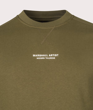 Relaxed-Fit-Siren-Crew-Neck-Sweatshirt-Bronze-Marshall-Artist-EQVVS-Detail-Image