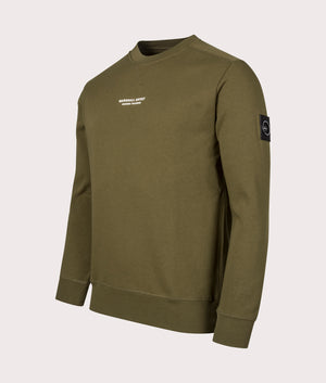Relaxed Fit Siren Crew Neck Sweatshirt in Bronze Marshall Artist