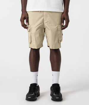 Marshall artist Storma Cargo Shorts in 010 sandstone with siren detail  front shot at EQVVS