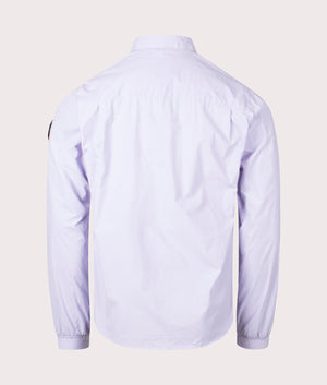 Tonaro Overshirt in Lilac by Marshall Artist. EQVVS Back Angle Shot.