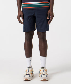 Frenzo Shorts in Navy by Marshall Artist. EQVVS Front Angle Shot.