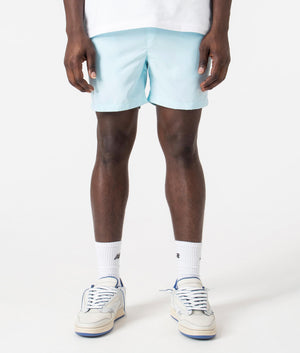 Signature Swim Shorts in Sky Blue by Marshall Artist. EQVVS Front Angle Shot.