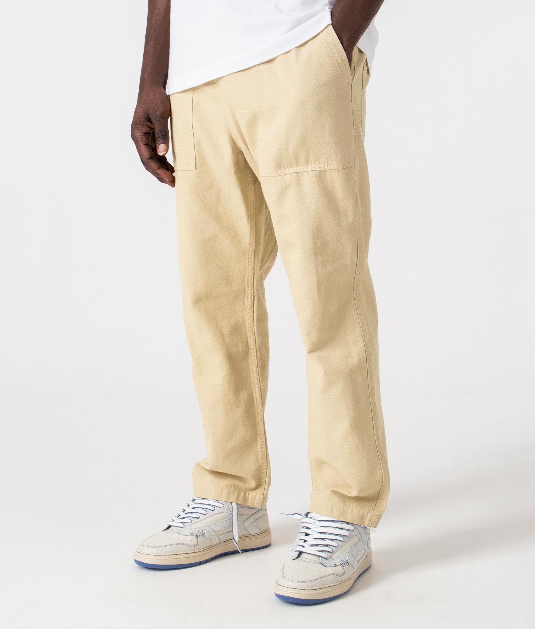 Service Works Canvas Chef Pants in Khaki at EQVVS Side shot. 