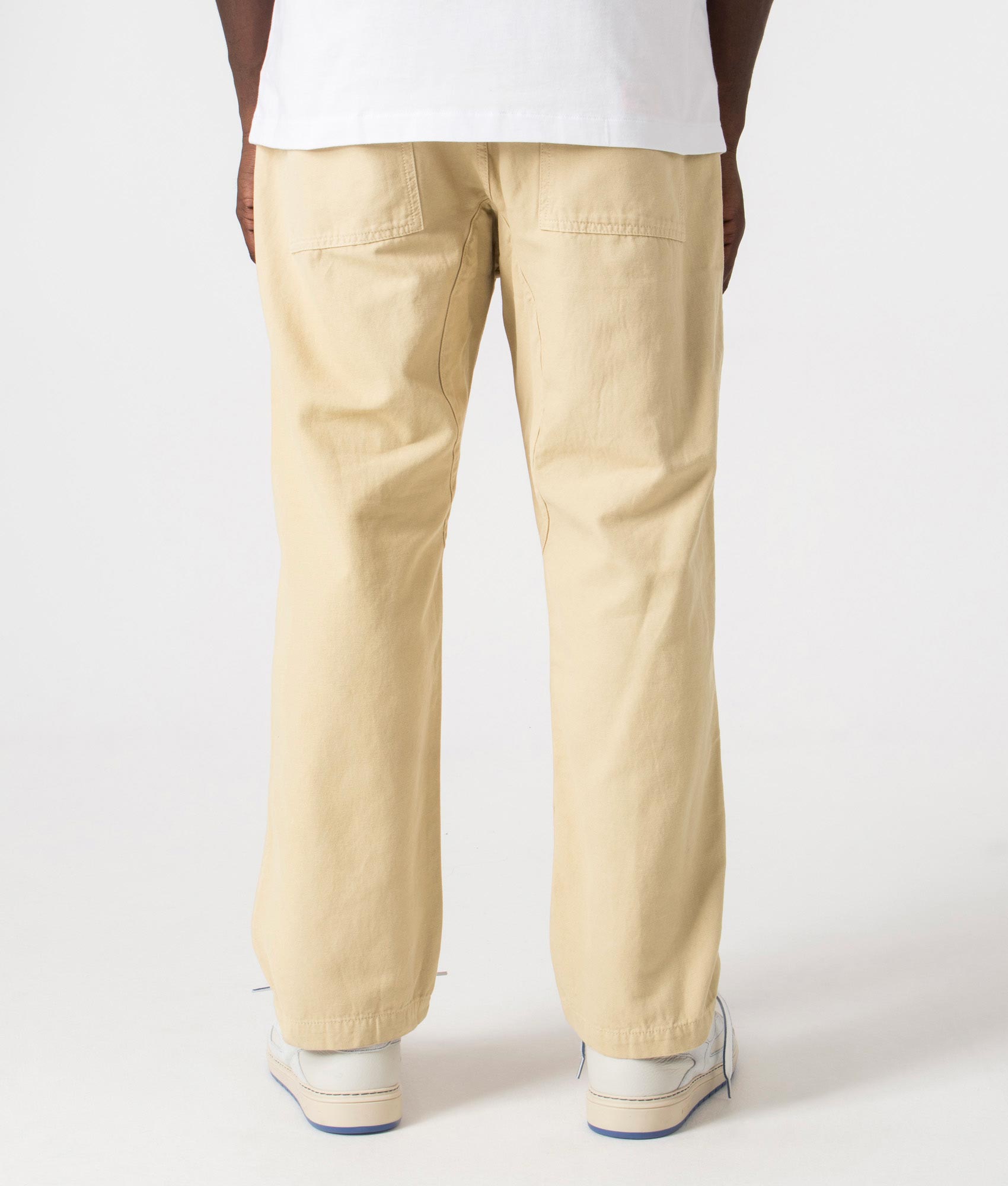 Service Works Canvas Chef Pants in Khaki at EQVVS Back Shot.