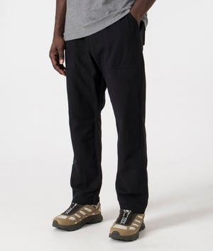Service Works Canvas Chef Pants in Black at EQVVS angle shot. 